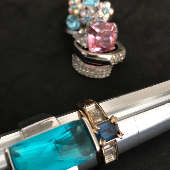 Lot of 6 bling rings - Picture 5 of 7